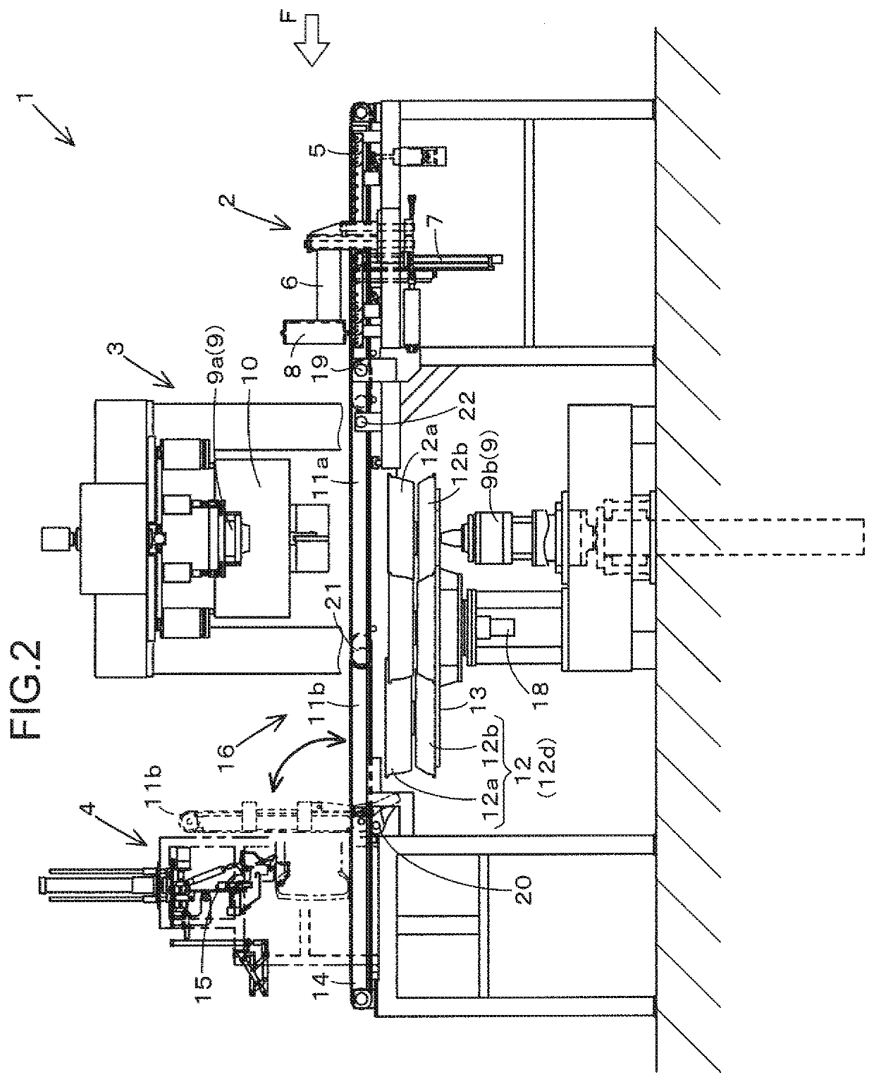 Tire testing machine