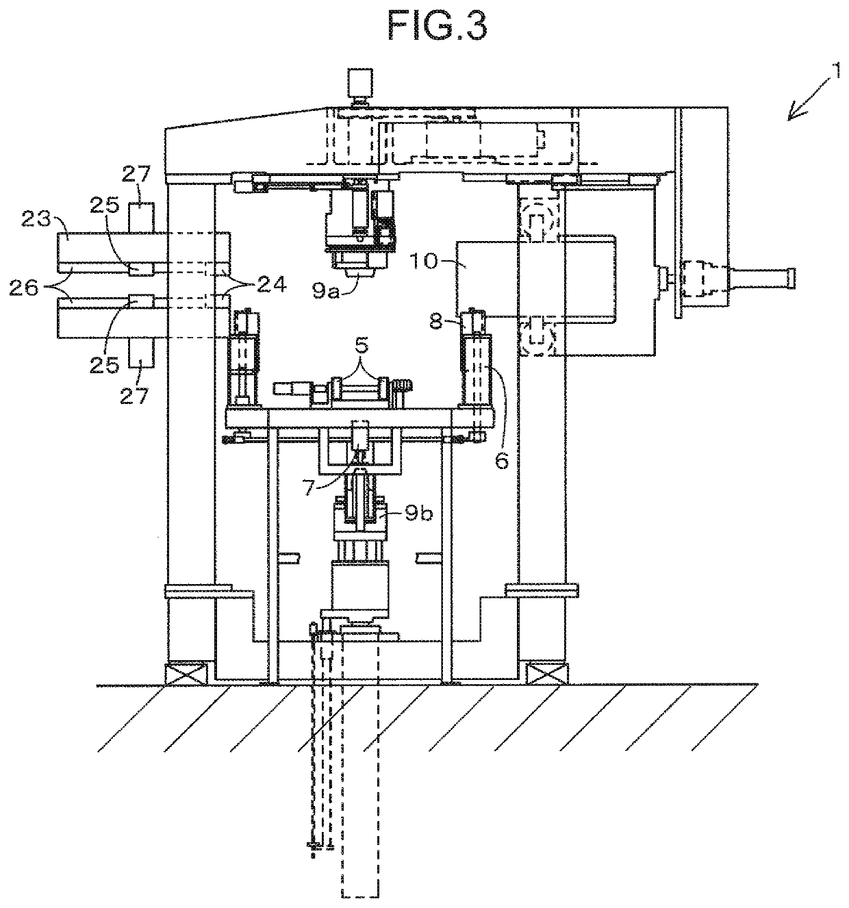 Tire testing machine