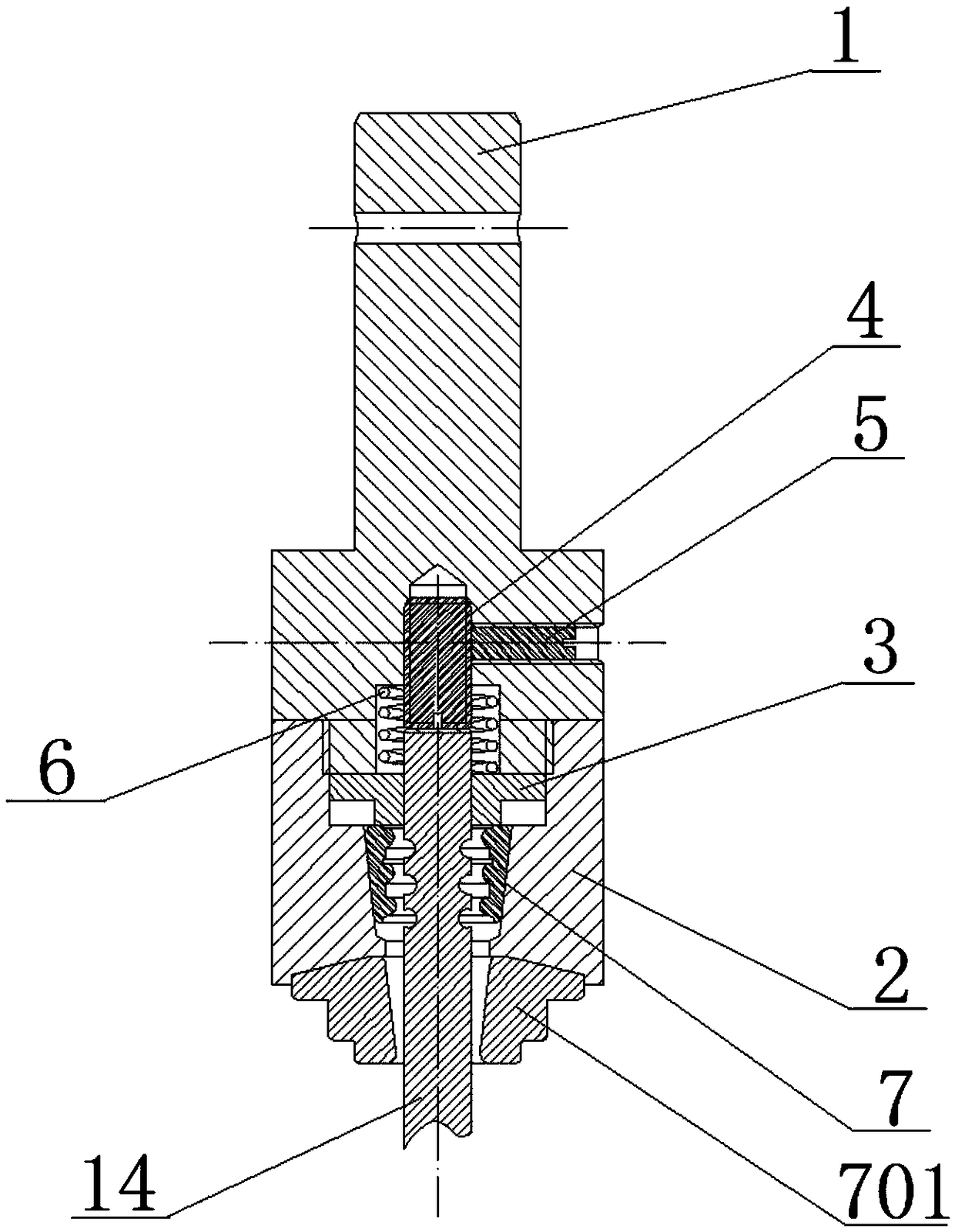 Valve locking press-mounting device