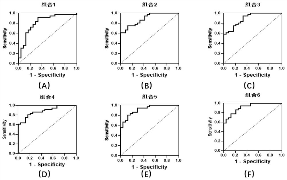 Plasma free DNA methylation gene combination for identifying benign and malignant pulmonary nodules, and application of plasma free DNA methylation gene combination