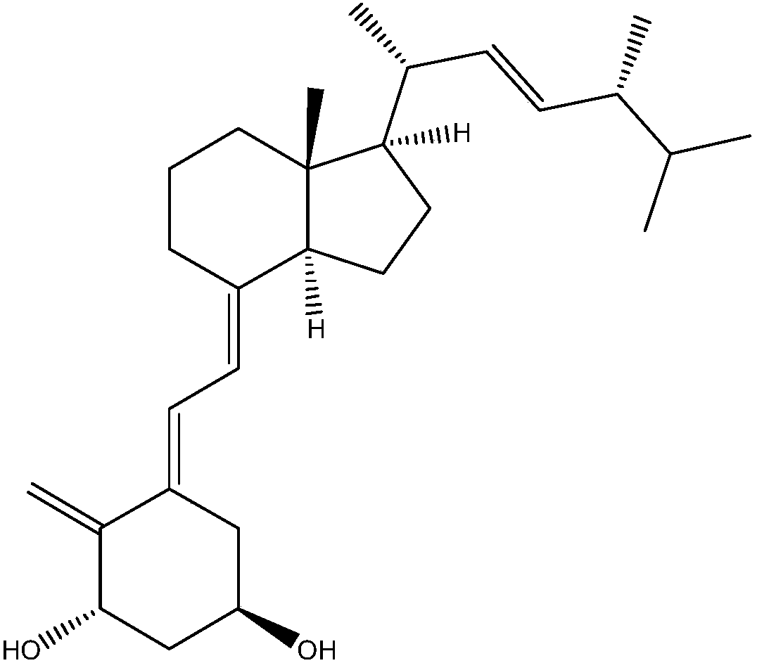 Calculation method of content in doxercalciferol injection