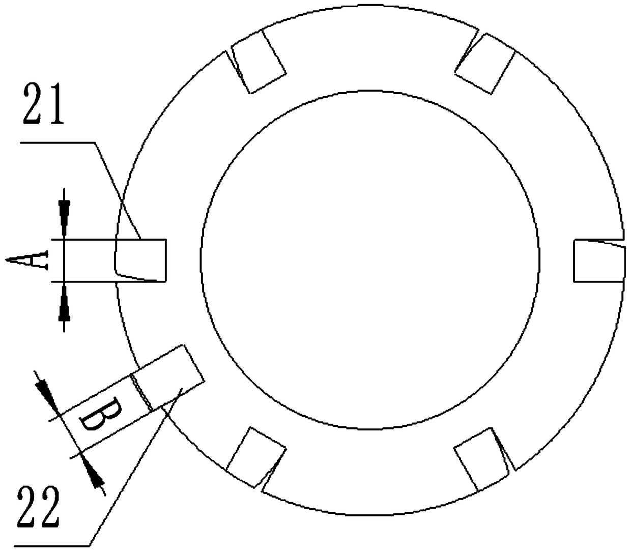 a stop structure