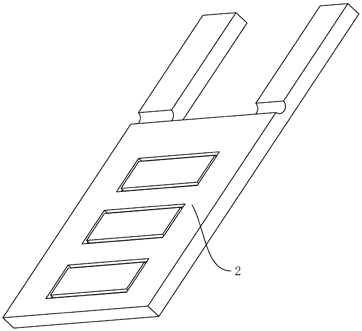 Production process of back piece of backpack