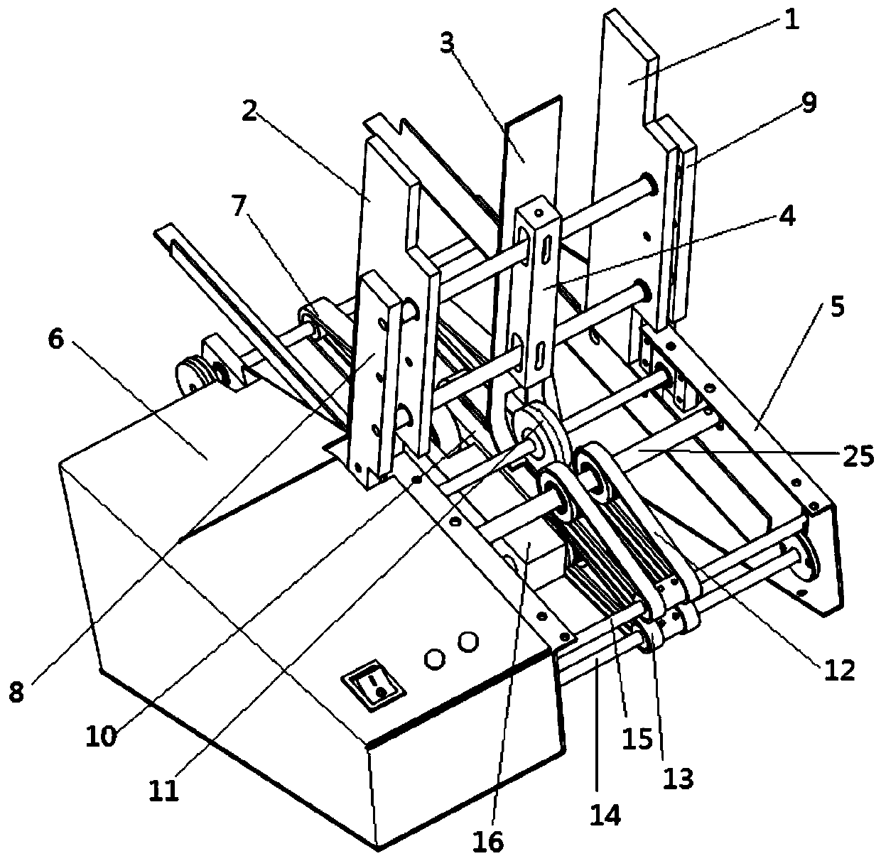 Paperboard indentation device for packaging box production