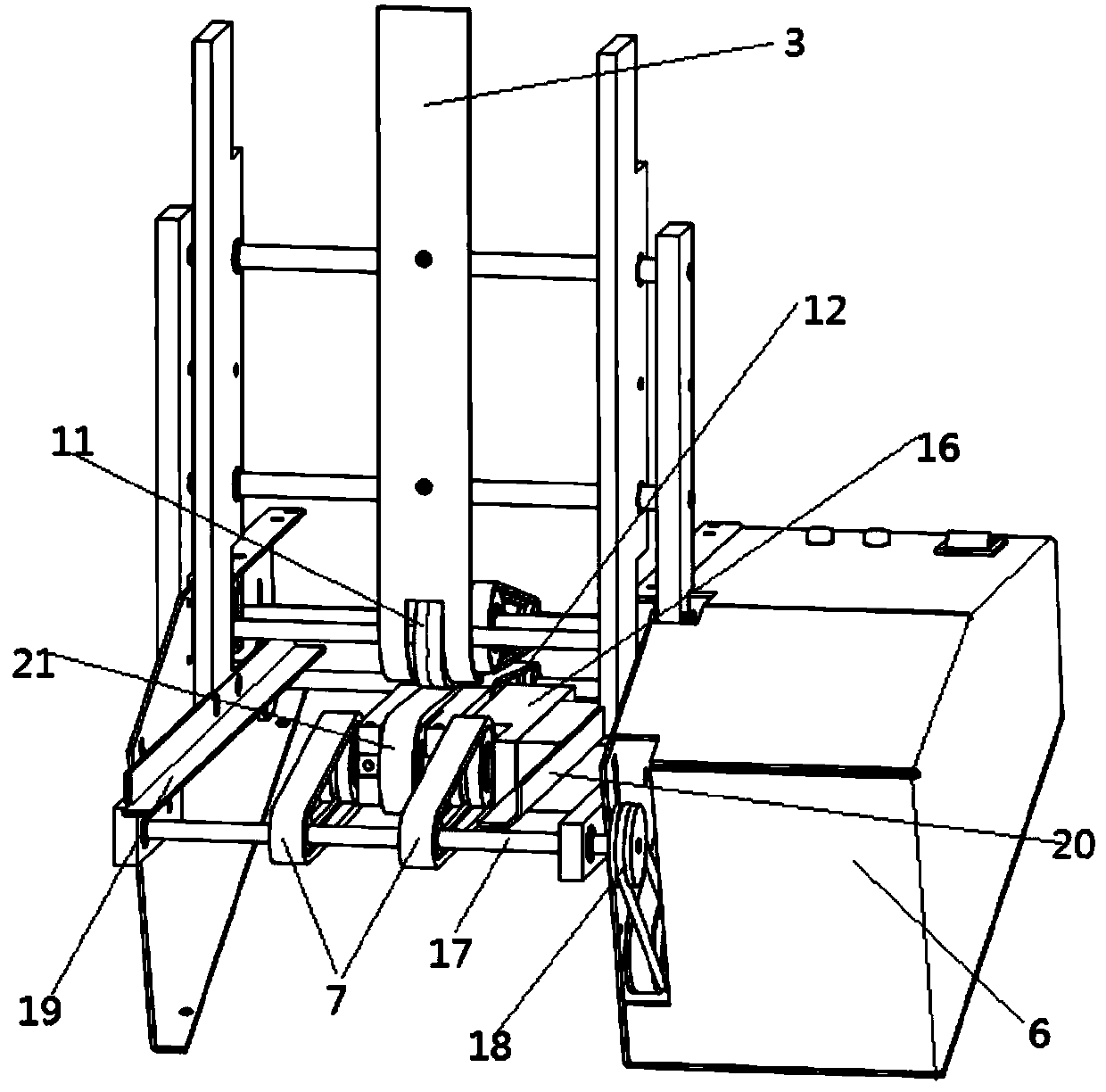 Paperboard indentation device for packaging box production