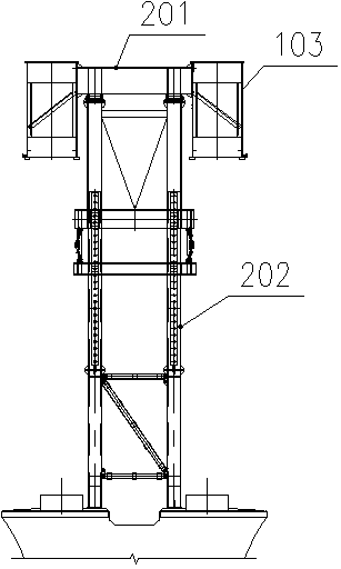 Mobile formwork bridge fabrication machine and construction method for cast-in-situ bridge fabrication