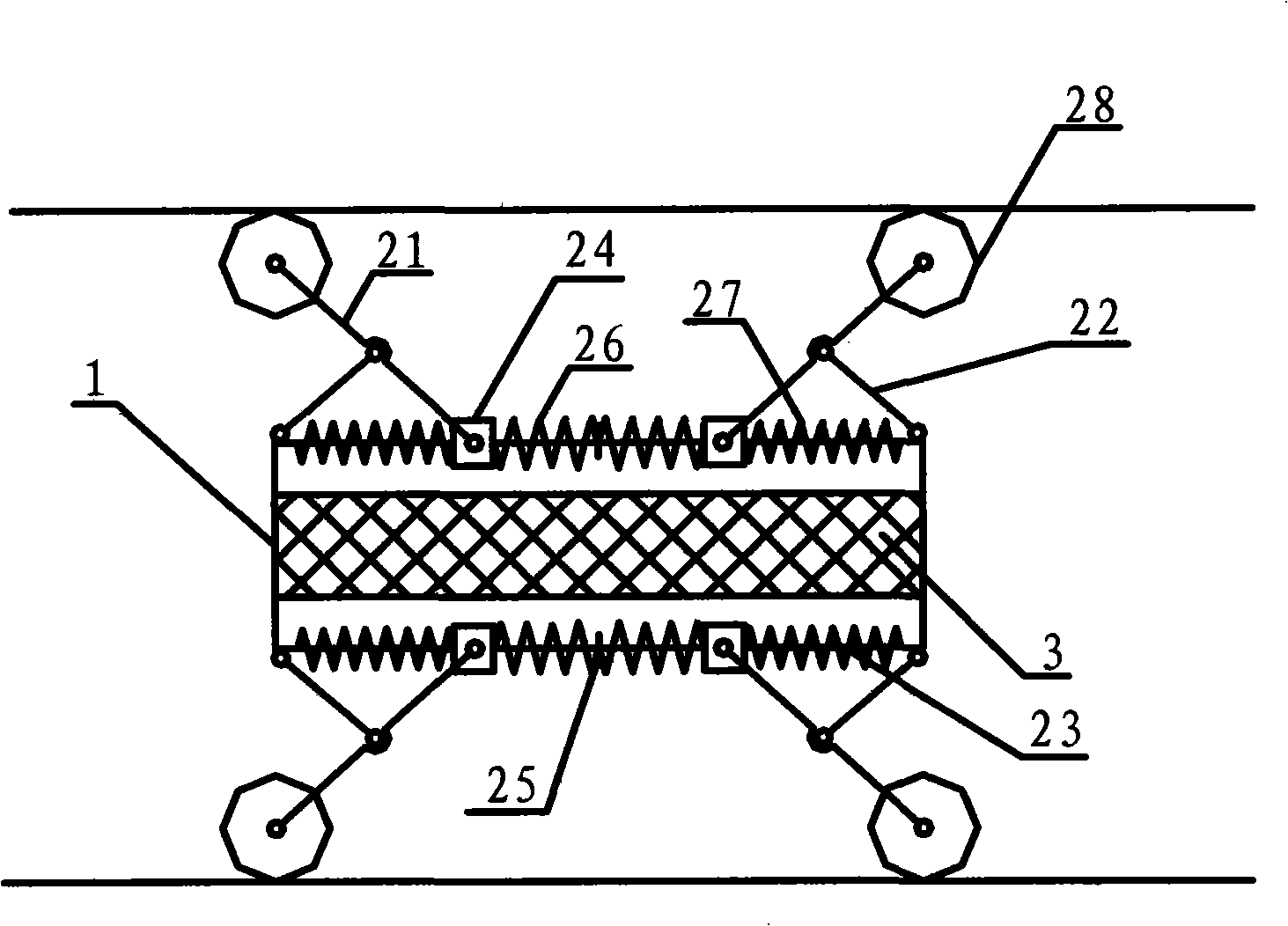 Self-adapting pipe robot