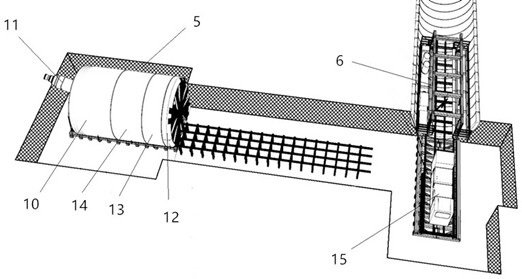 A fast receiving translation construction method of shield machine in cavern