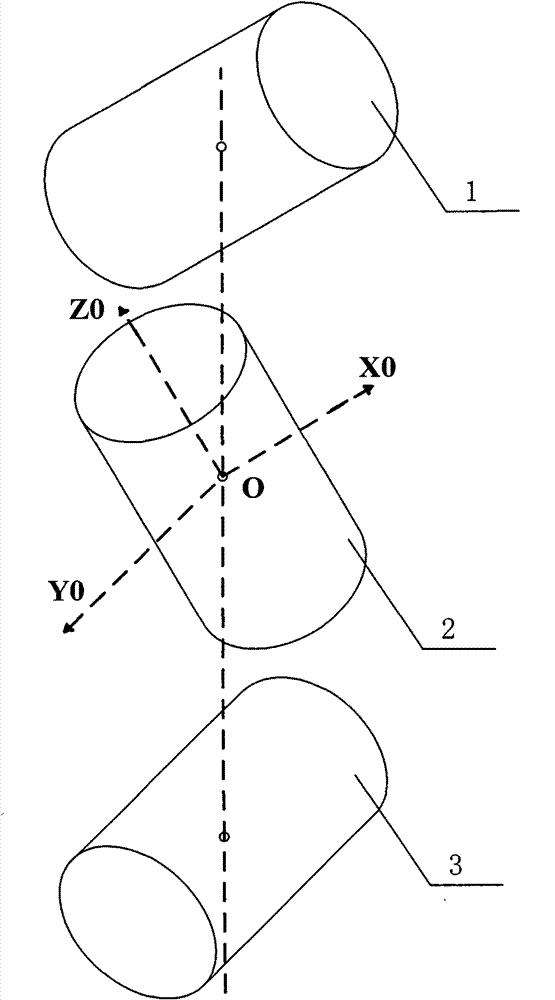 Small-angle well inclination state measuring method and device