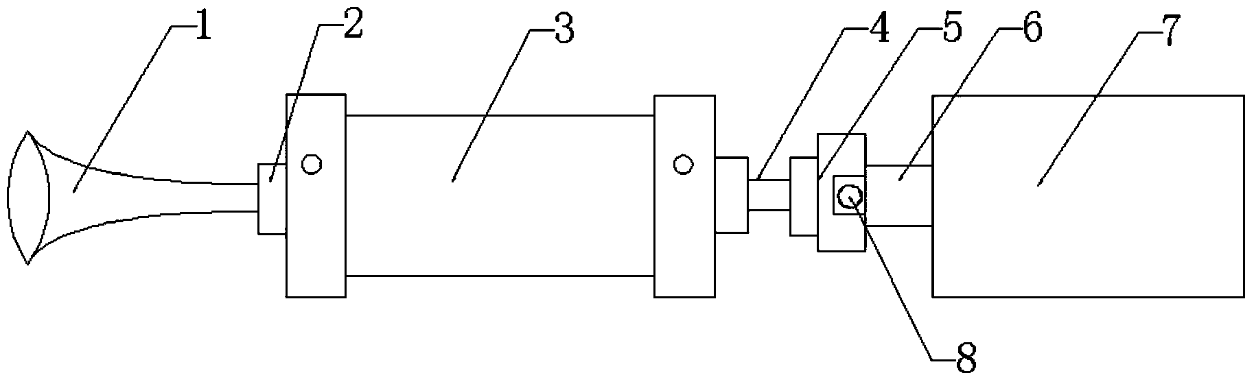 Oil well working fluid level measuring device and method