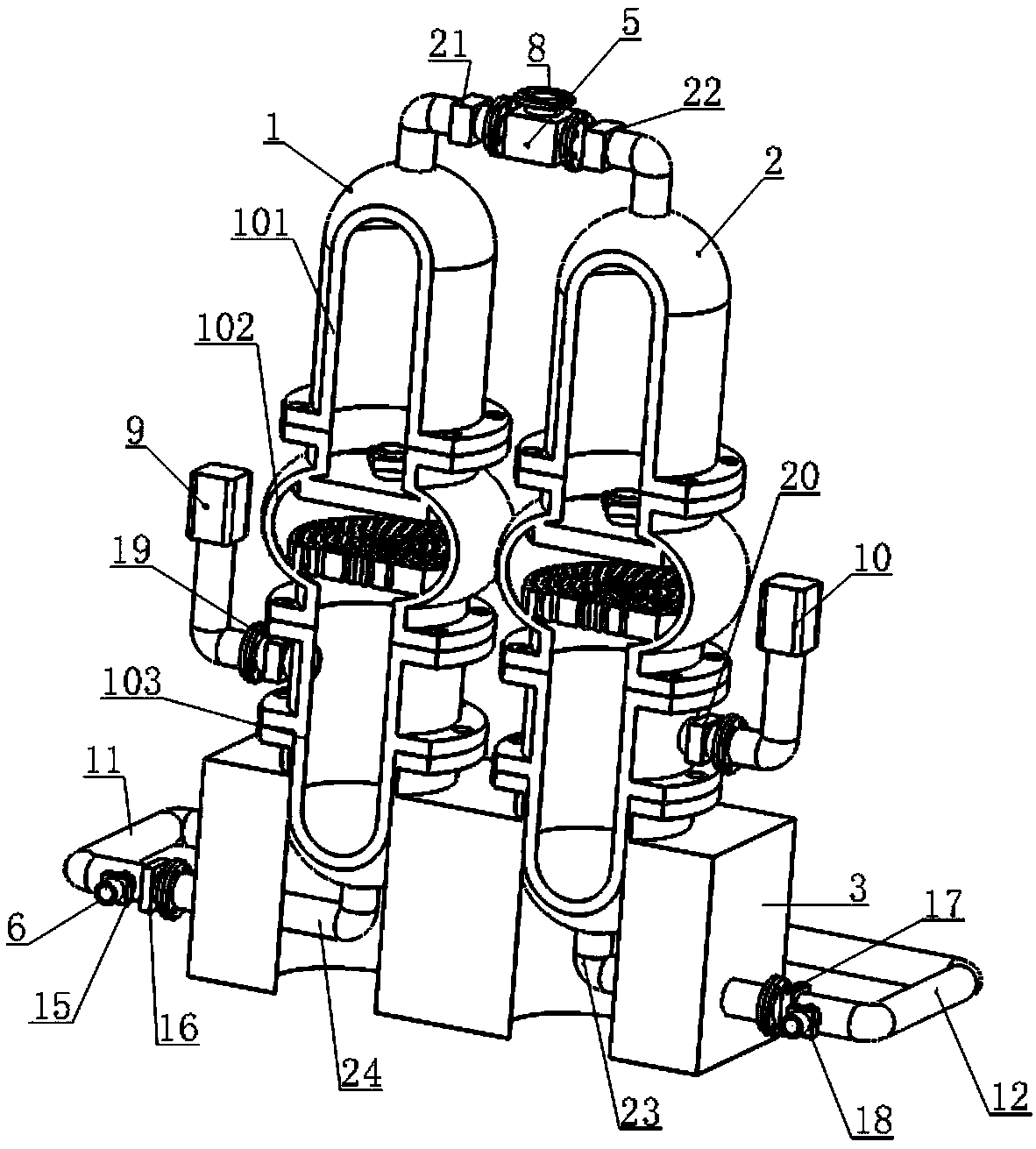 Automatic oxygen-production generator based on PSA principle