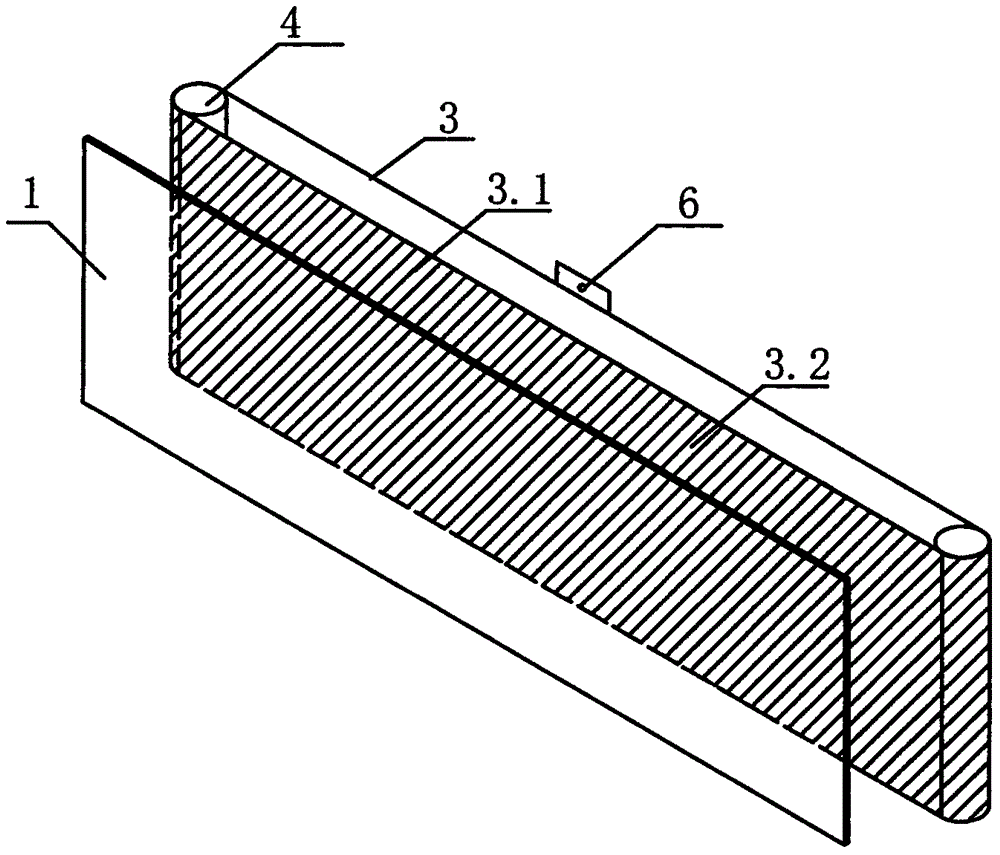 Teaching blackboard writing projection device