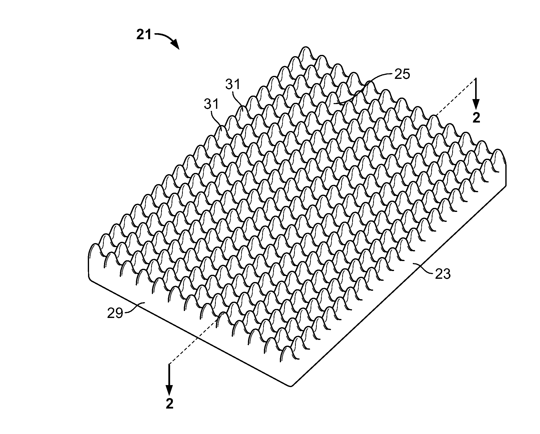 Personal care article with substrate surface topography for evoking a neurosensory skin response