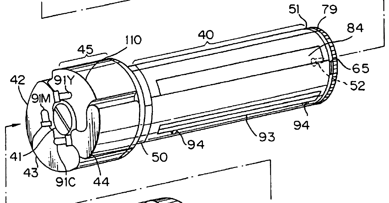 Developing device for image forming apparatus and toner container therefor