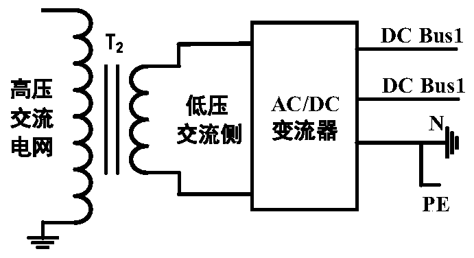 A kind of ac/dc converter based on multiplexing inductor