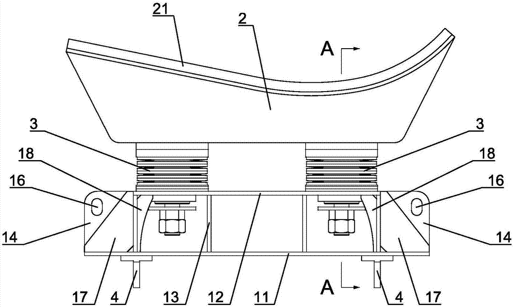 Tilting auxiliary supporting device