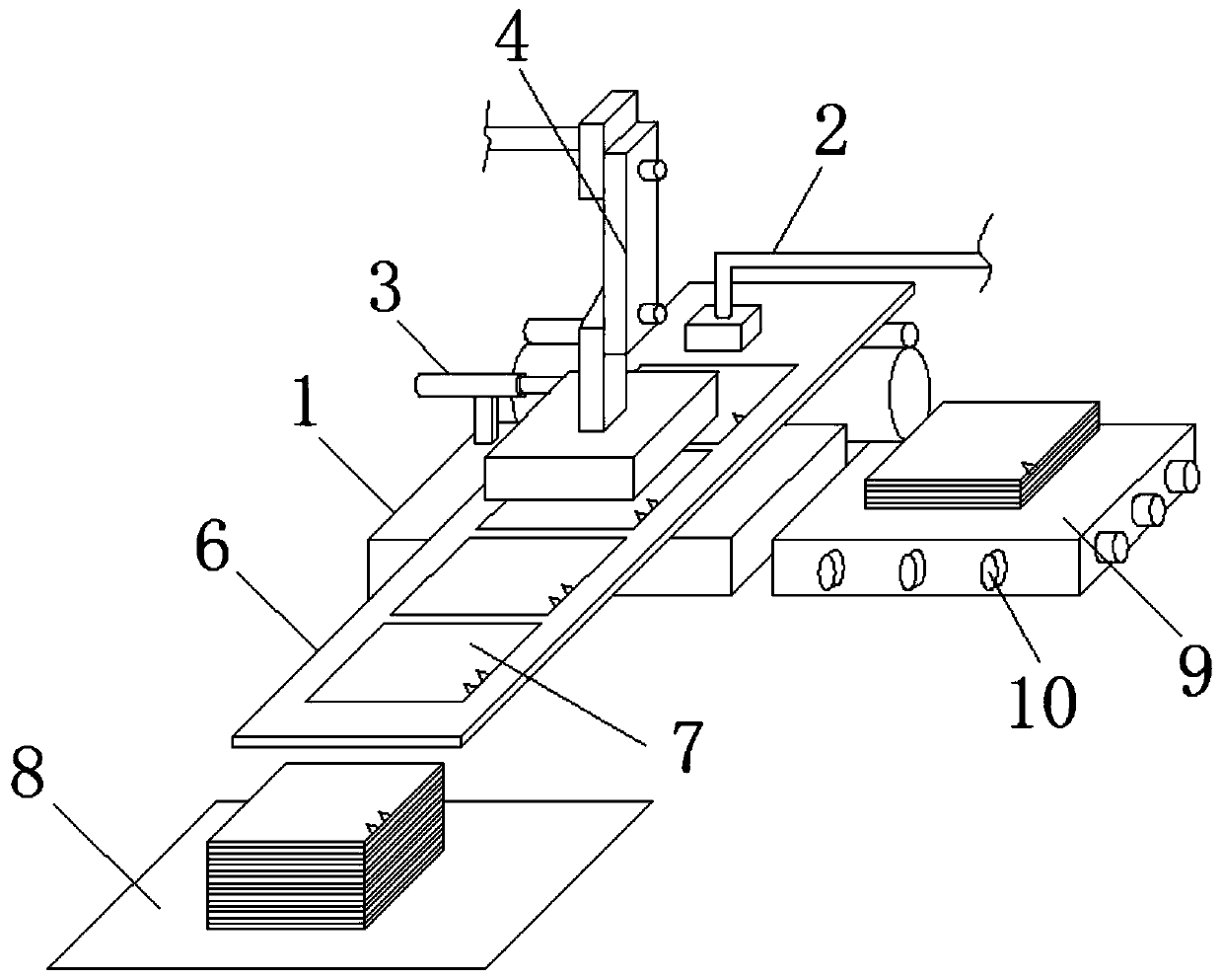 Cigarette mark printing procedure color marking method and cigarette mark printing procedure color marking equipment