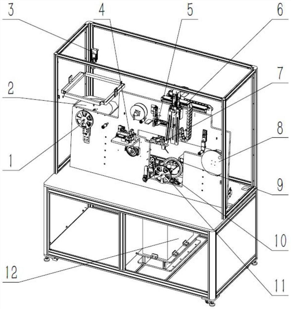 A kind of smt strip cutting device and cutting and labeling method