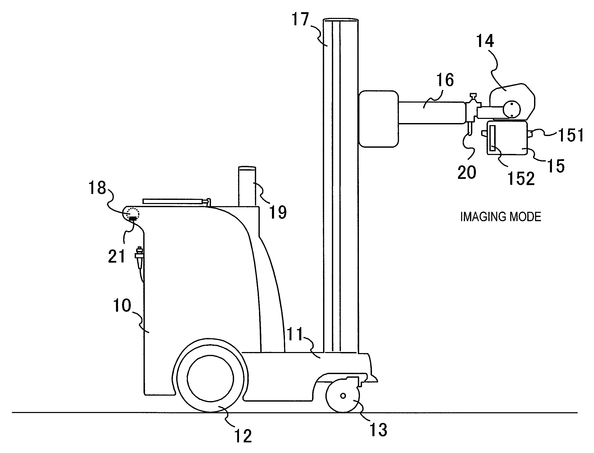 Mobile X-ray device and method for controlling mobile X-ray device