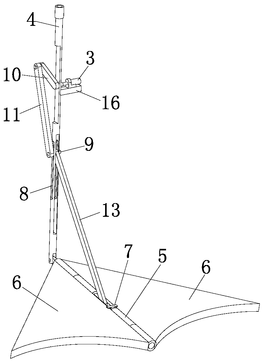 Bionic duck web underwater driving device