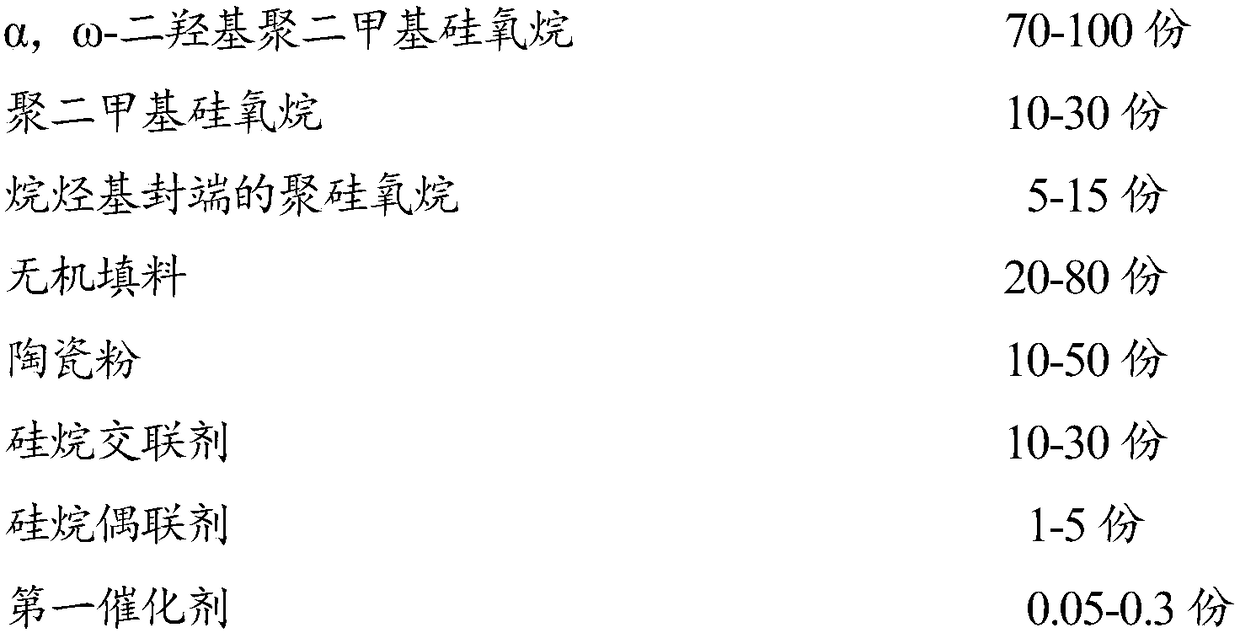 High-displacement performance fireproof silicone sealant suitable for high-rise buildings and preparation method of high-displacement performance fireproof silicone sealant