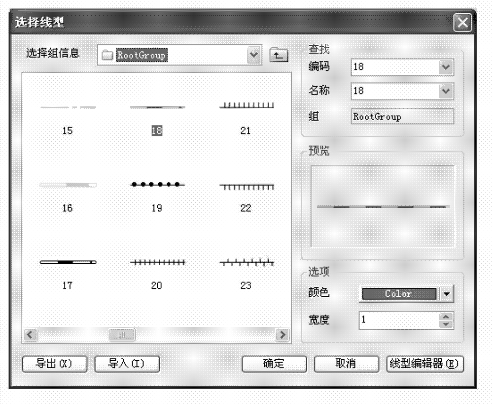 Display style setting method of vector electronic map information