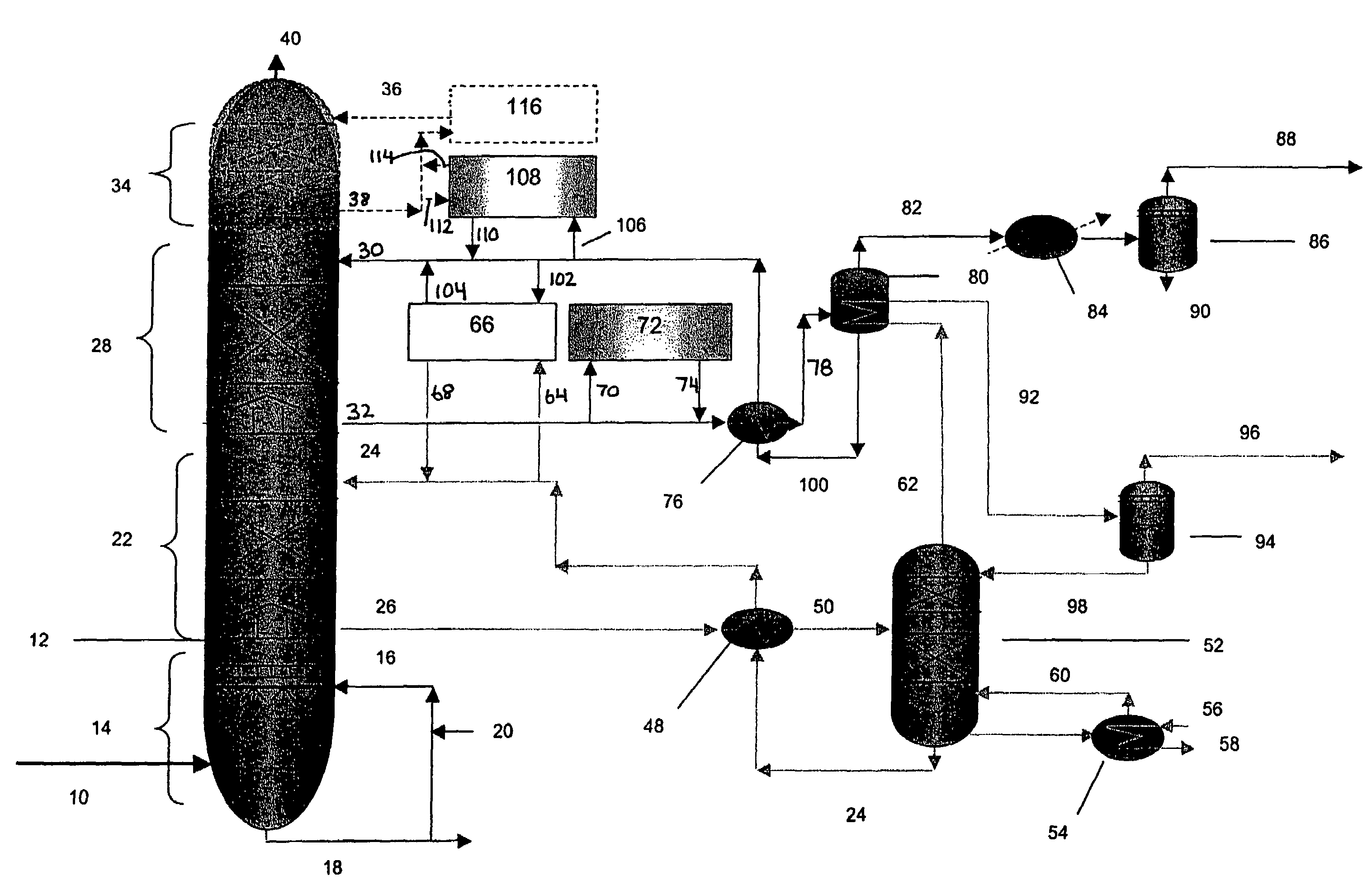 Waste gas treatment process including removal of mercury