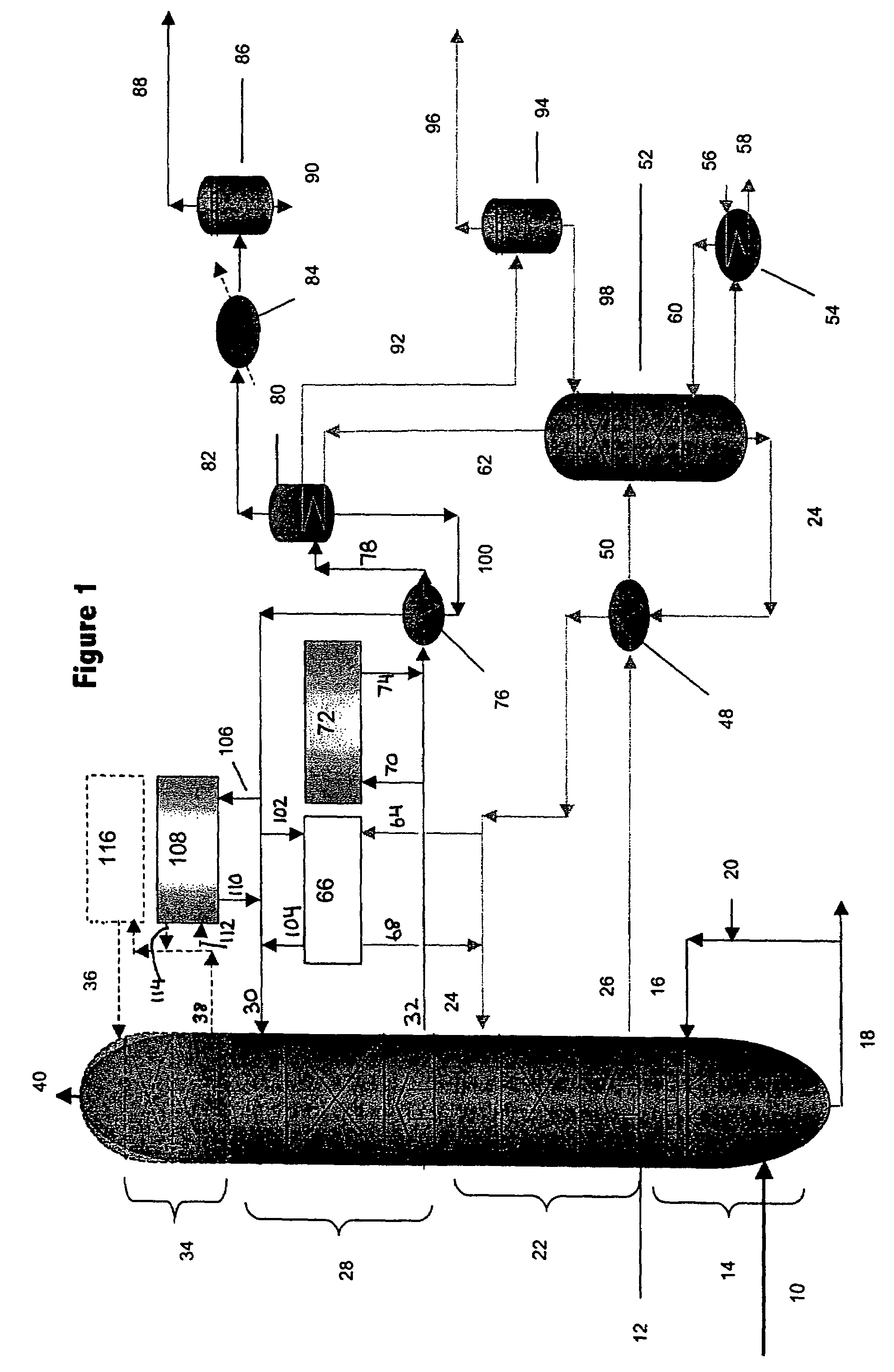 Waste gas treatment process including removal of mercury