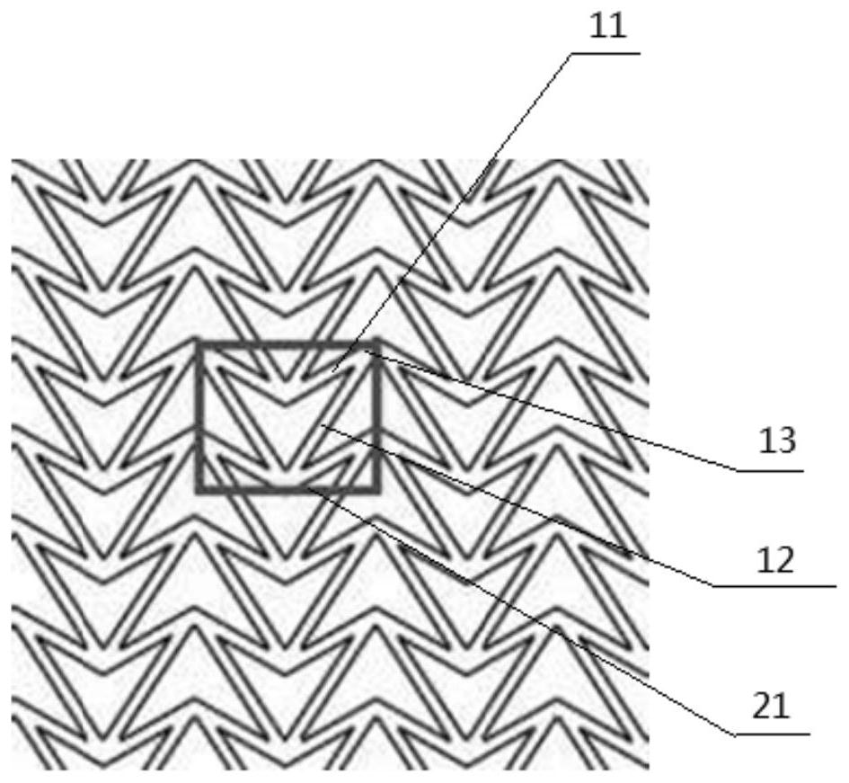 Anti-slip self-expanding degradable esophageal tube stent with negative Poisson's ratio structure and its preparation