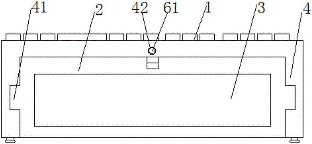 Computer keyboard with object storage function