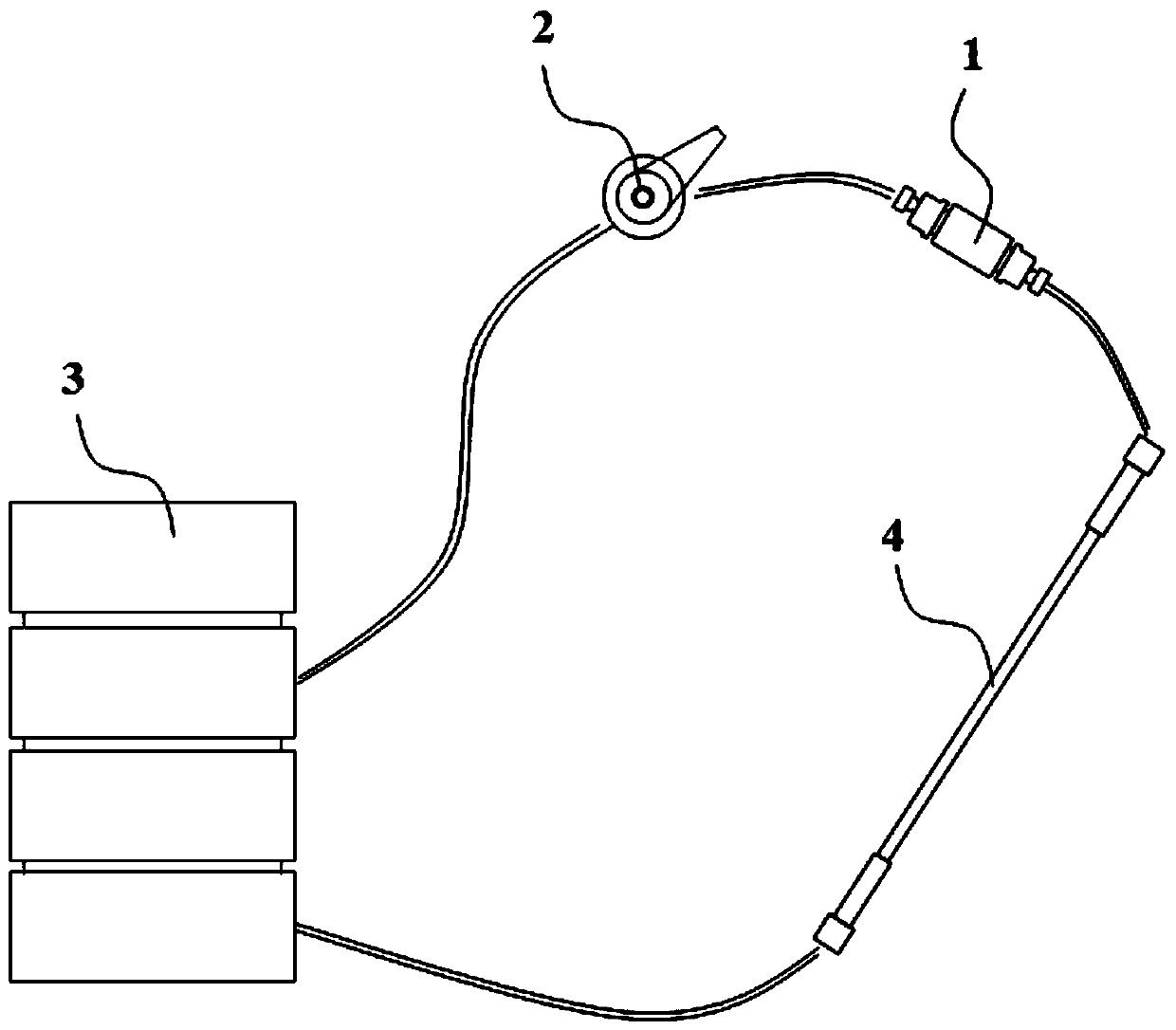 Peak-shape front extension suppressor, high-performance liquid chromatography analysis device and method using same