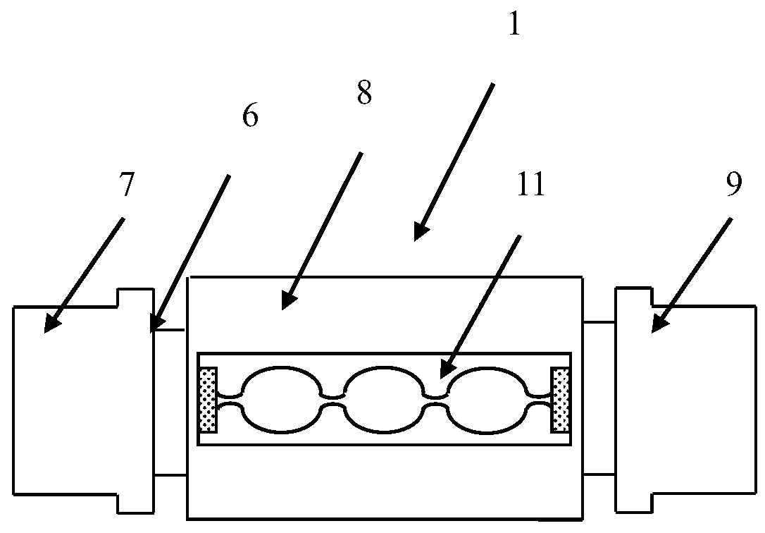 Peak-shape front extension suppressor, high-performance liquid chromatography analysis device and method using same