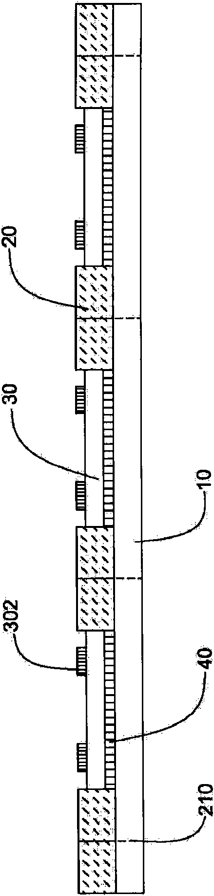 Chip reconfiguration structure provided with analog baseplate and packaging method thereof