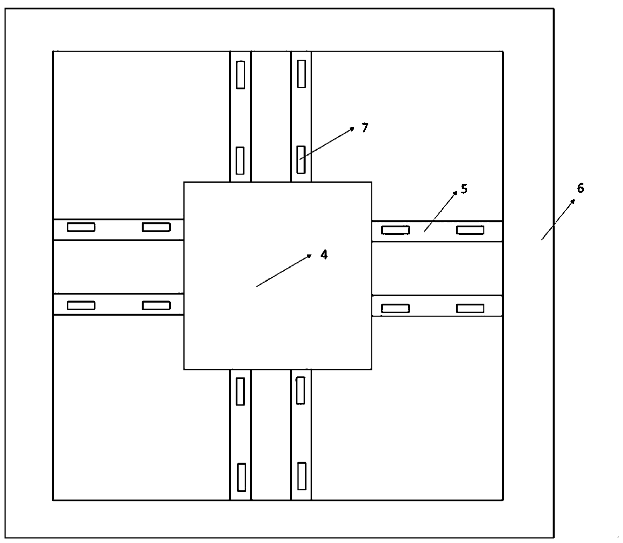 Piezoresistance-type triaxial accelerometer with high output stability