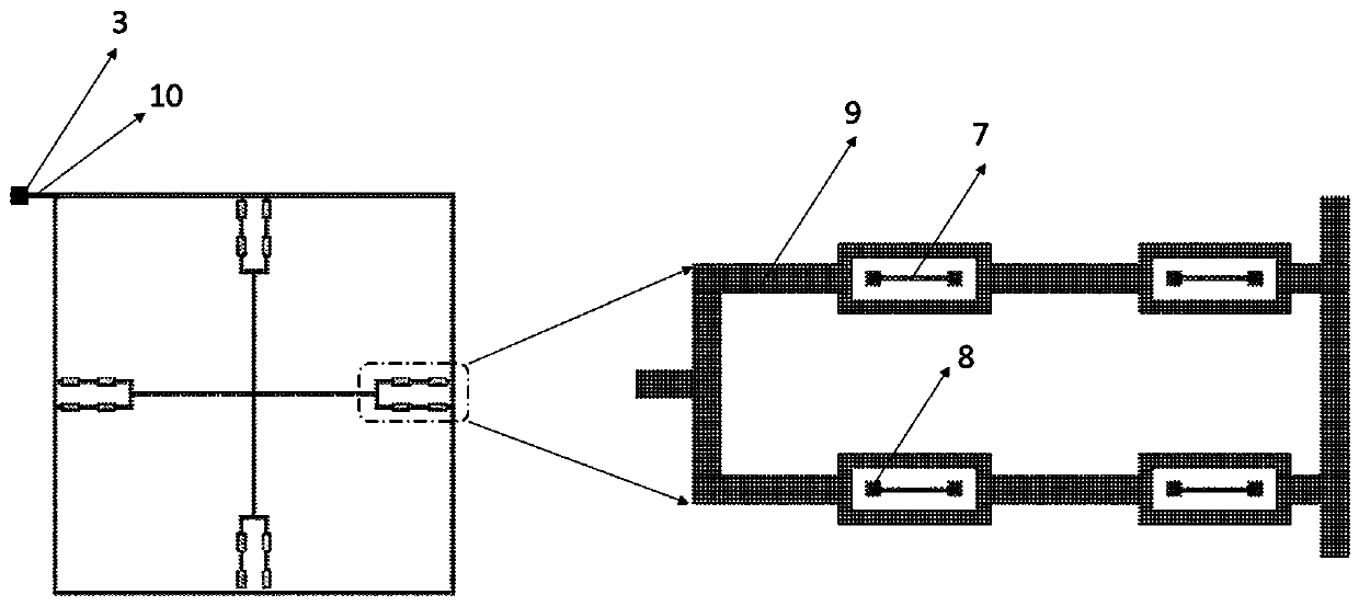 Piezoresistance-type triaxial accelerometer with high output stability