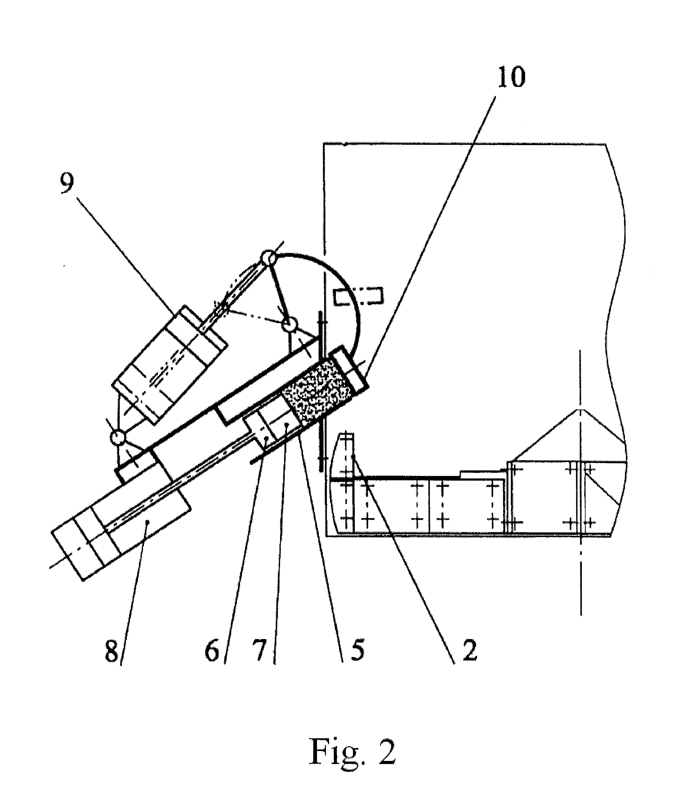 Process for preparing mold-sand and a device for putting the same into practice