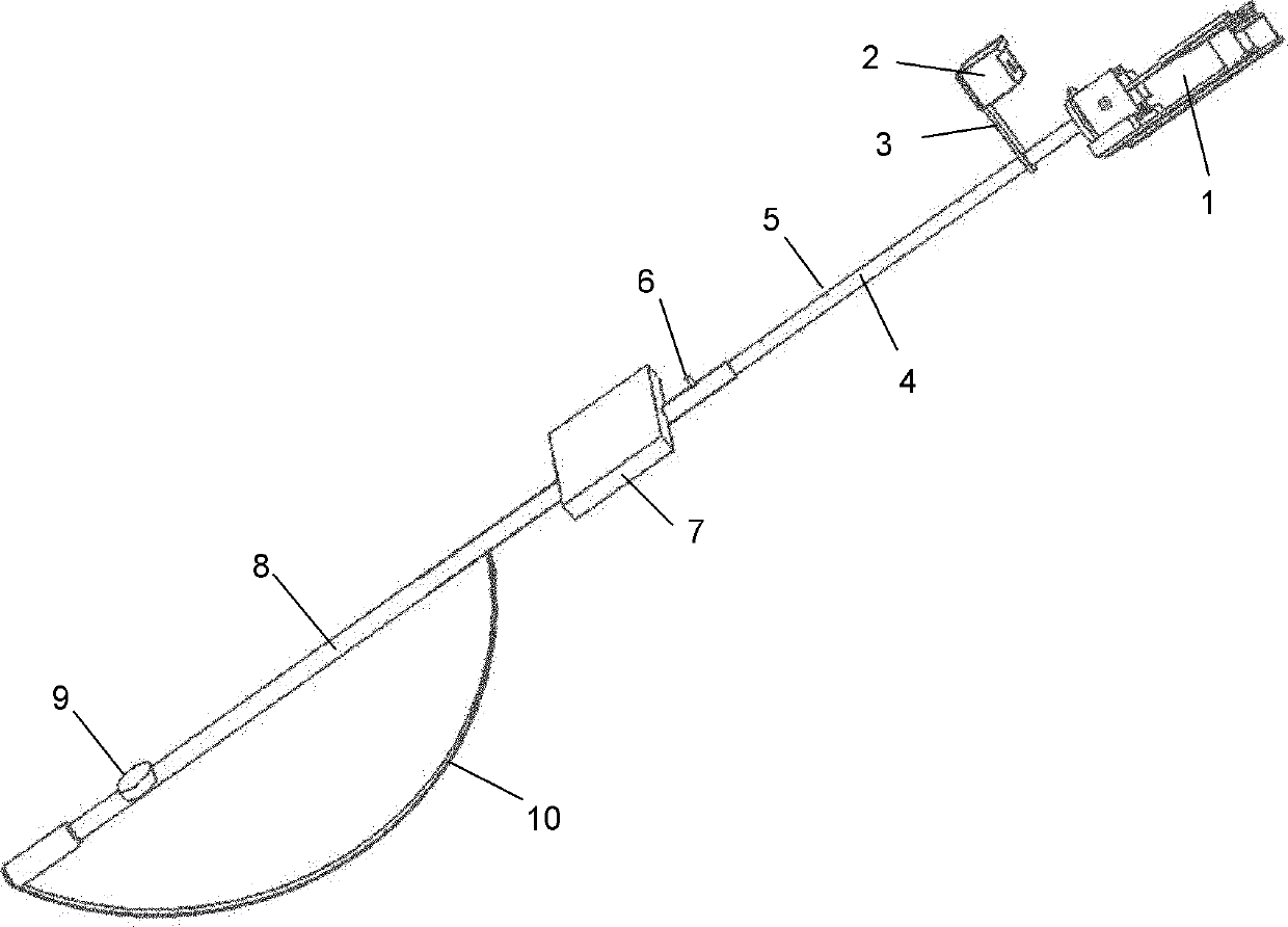 Fruit bag sheathing operation tool