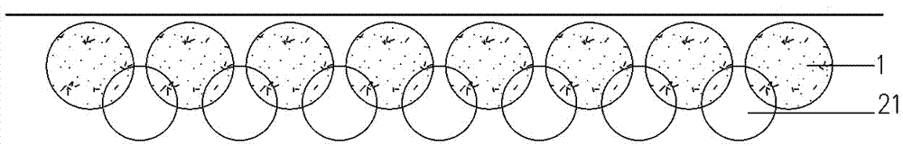 Foundation pit supporting and protecting system for high groundwater level and high bed rock exposed face and construction method thereof