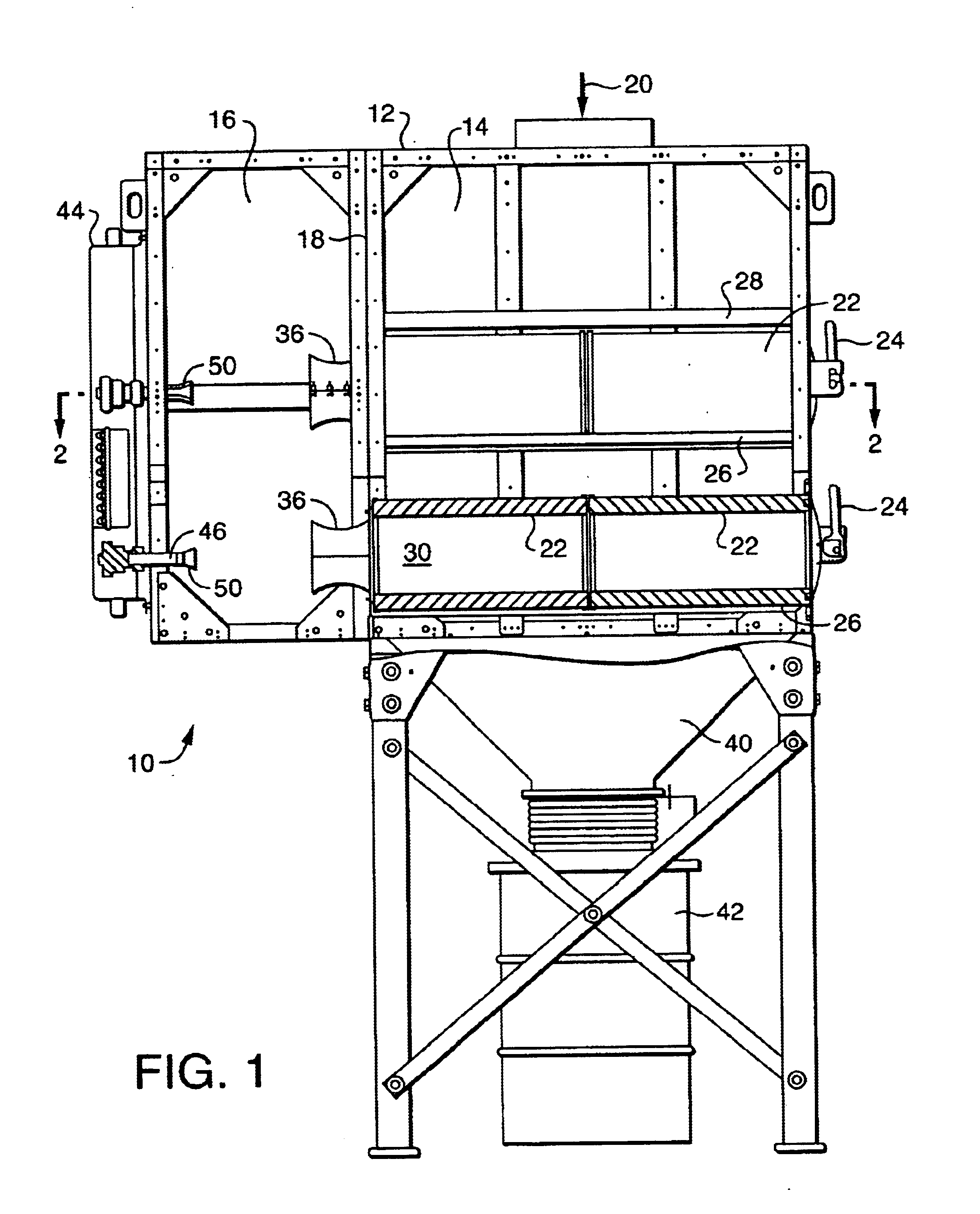 Apparatus and method for cleaning an air filter unit