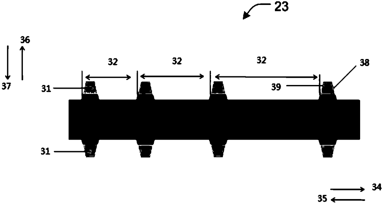 Battery pole piece cutting method and device