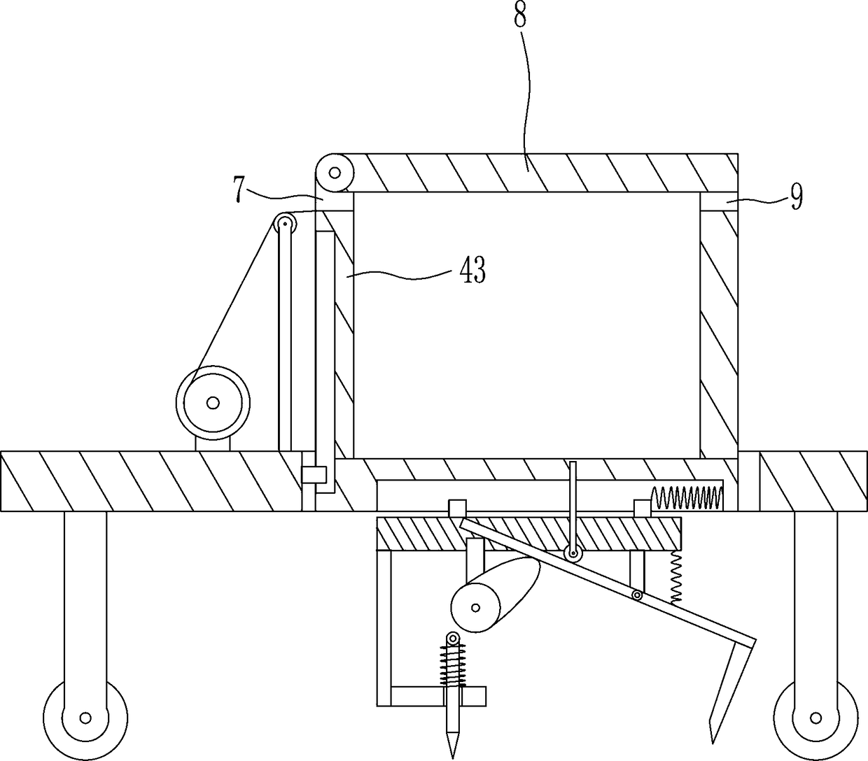 Foundation excavation device for building