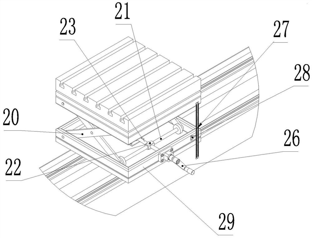 Auxiliary supporting and moving device for machine tool machining super-long workpiece