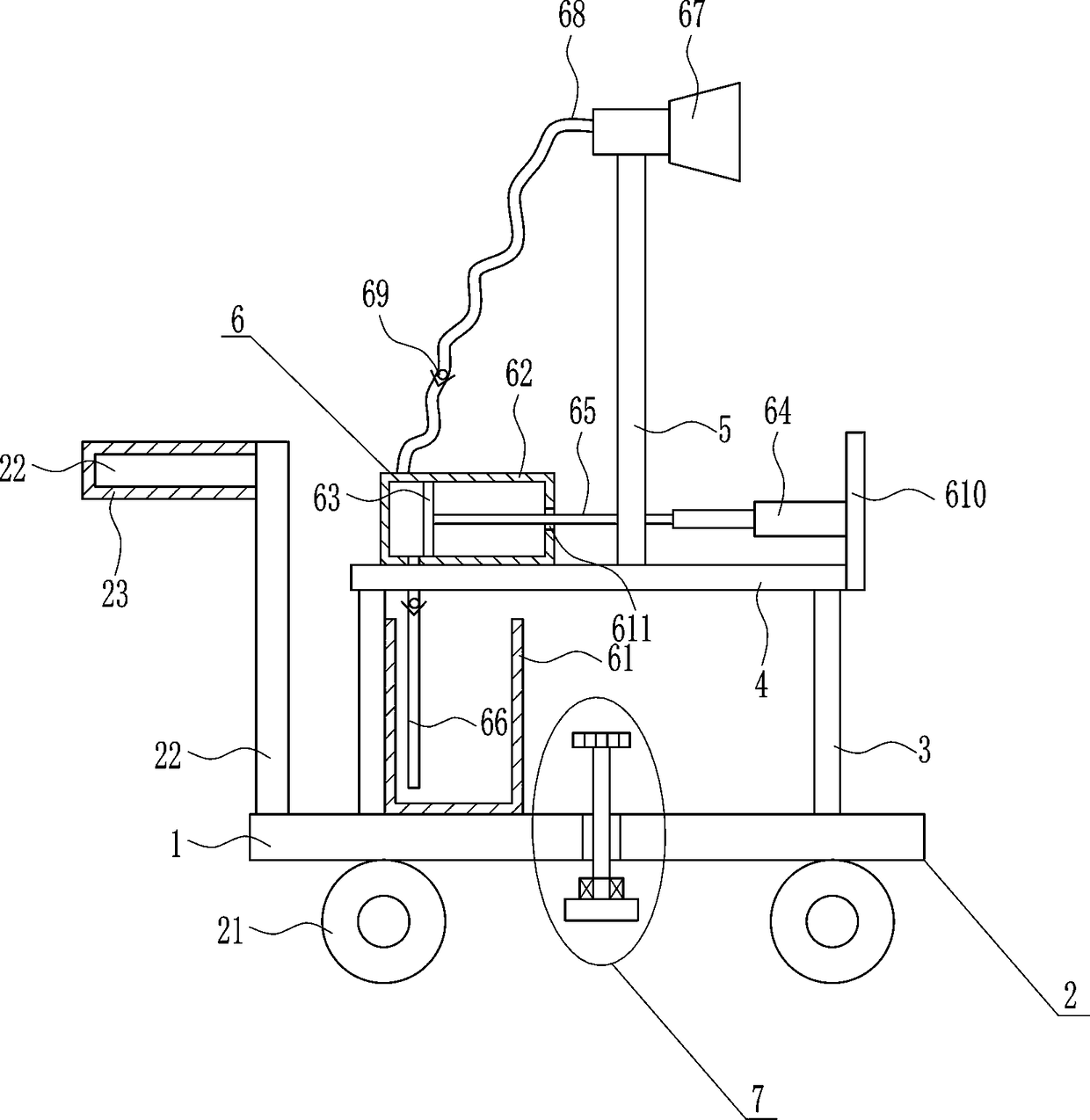 Environment protection device for building construction