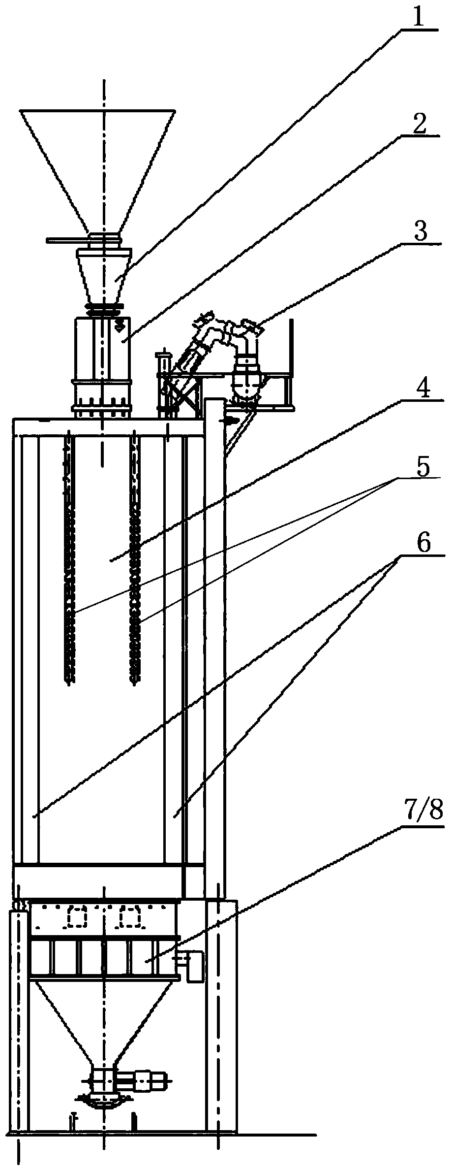 A low-rank pulverized coal continuous dry distillation process and device