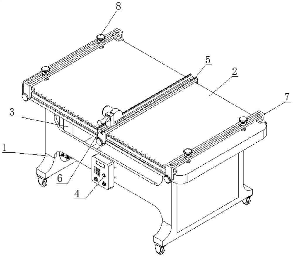 Cloth cutting device convenient to position