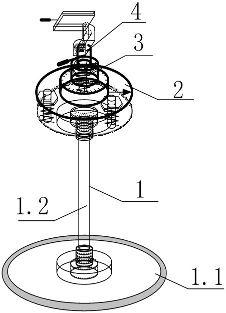 A photoelectric cursor relative position measuring device