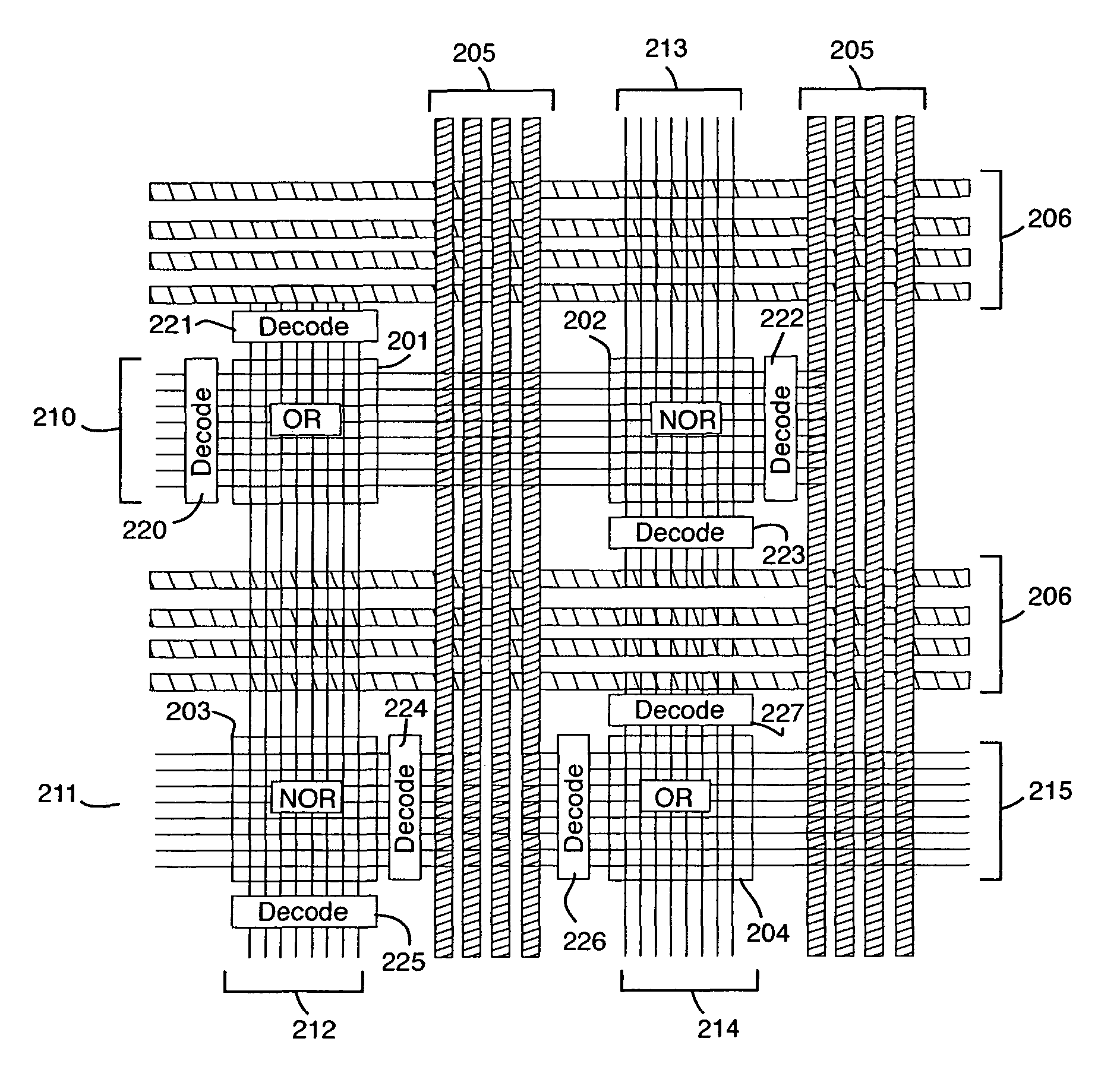 Array-based architecture for molecular electronics