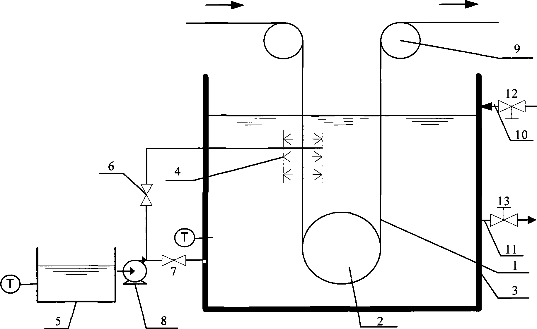 Method for realizing evenly cooling of strip steel