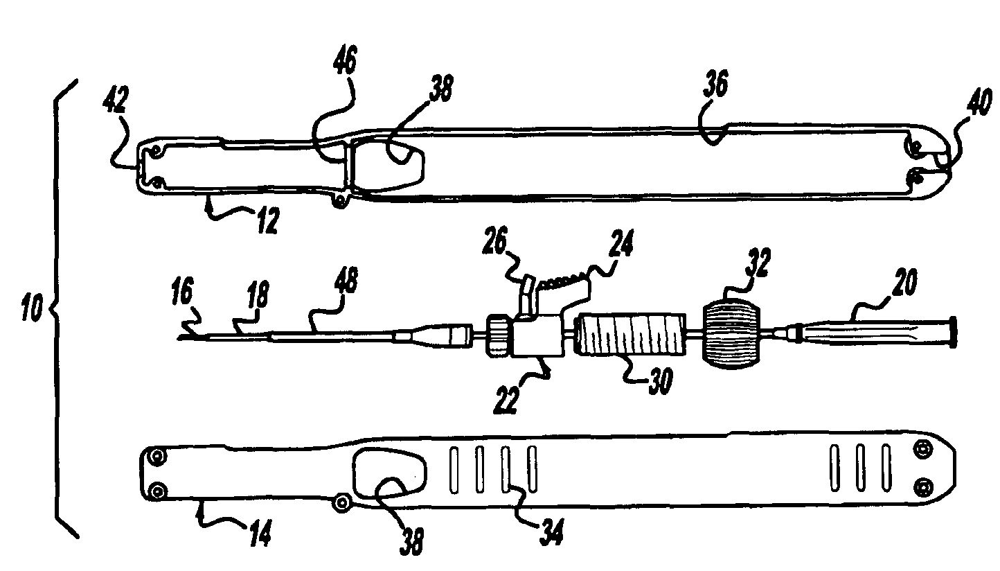 Handle deployment mechanism for medical device and method