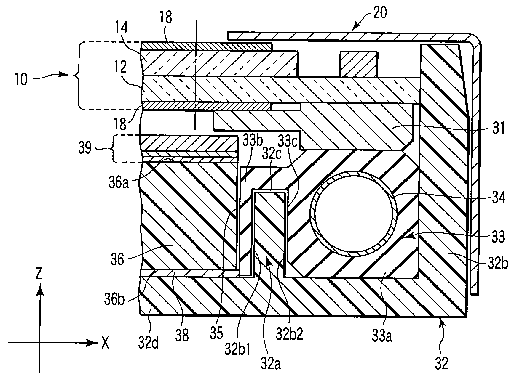 Surface light source unit with buffering means, and liquid crystal display with the unit